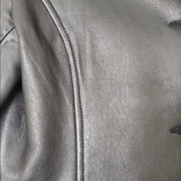 Genuine Leather Mark Alan Black Jacket. Size L - Picture 5 of 15